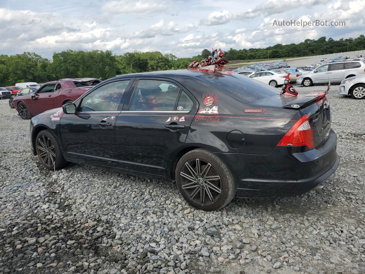 2012 Ford Fusion Se Black vin: 3FAHP0HG8CR254842