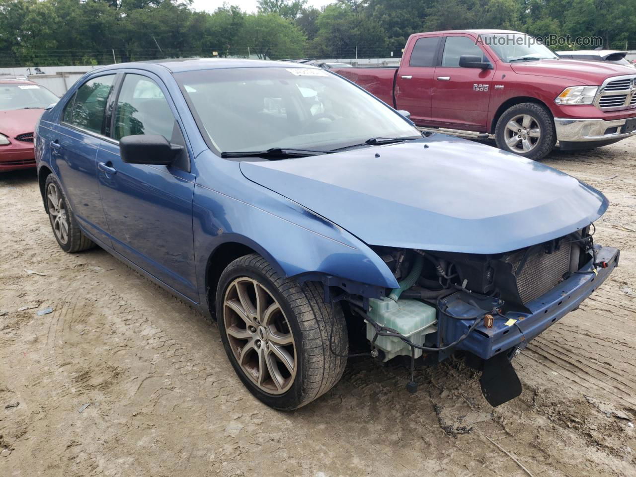 2010 Ford Fusion Se Blue vin: 3FAHP0HGXAR360237