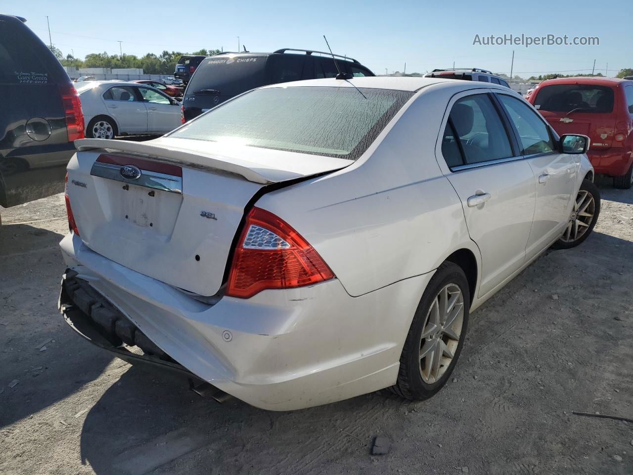 2012 Ford Fusion Sel White vin: 3FAHP0JA0CR106853