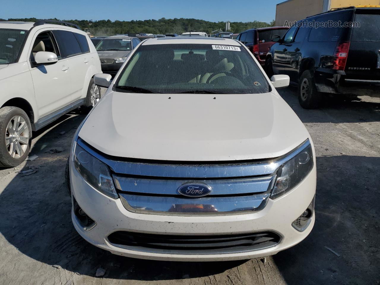 2012 Ford Fusion Sel White vin: 3FAHP0JA0CR106853