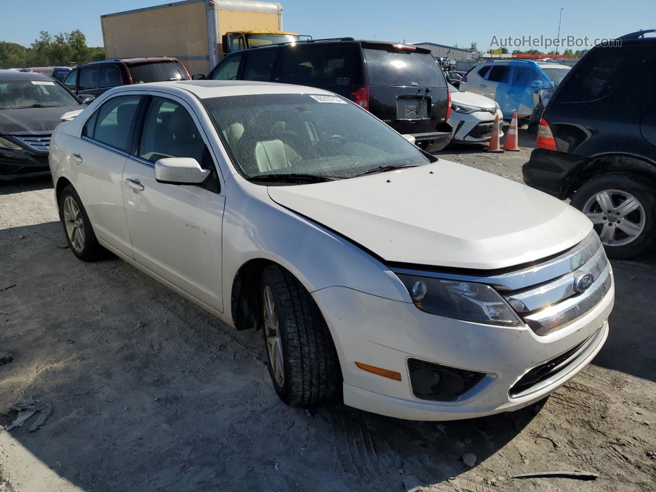 2012 Ford Fusion Sel White vin: 3FAHP0JA0CR106853