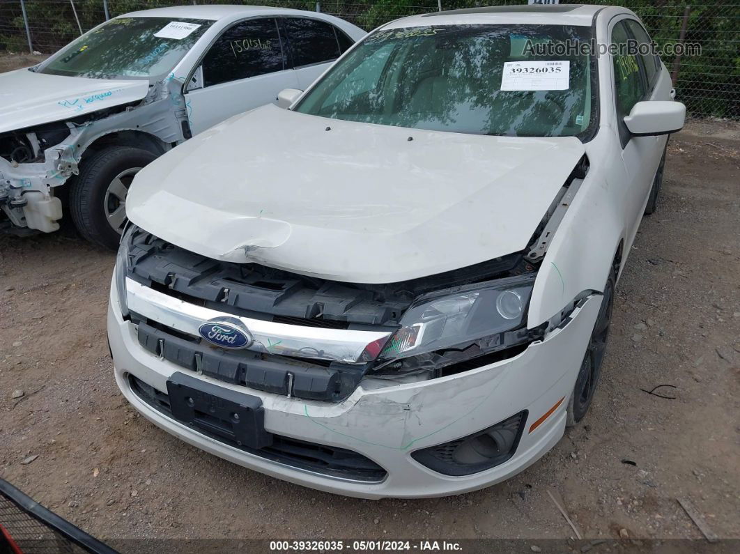 2012 Ford Fusion Sel White vin: 3FAHP0JA0CR136855