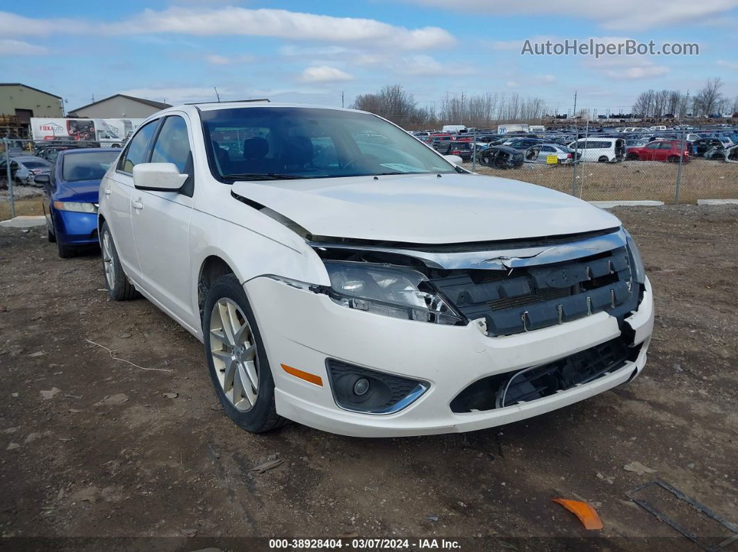 2012 Ford Fusion Sel White vin: 3FAHP0JA0CR211375