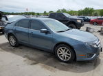 2012 Ford Fusion Sel Синий vin: 3FAHP0JA0CR220495