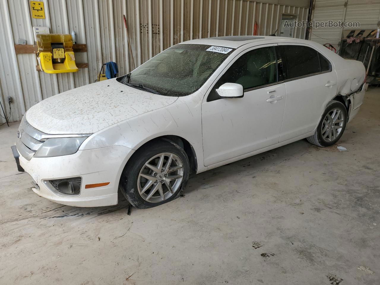 2012 Ford Fusion Sel White vin: 3FAHP0JA0CR425752