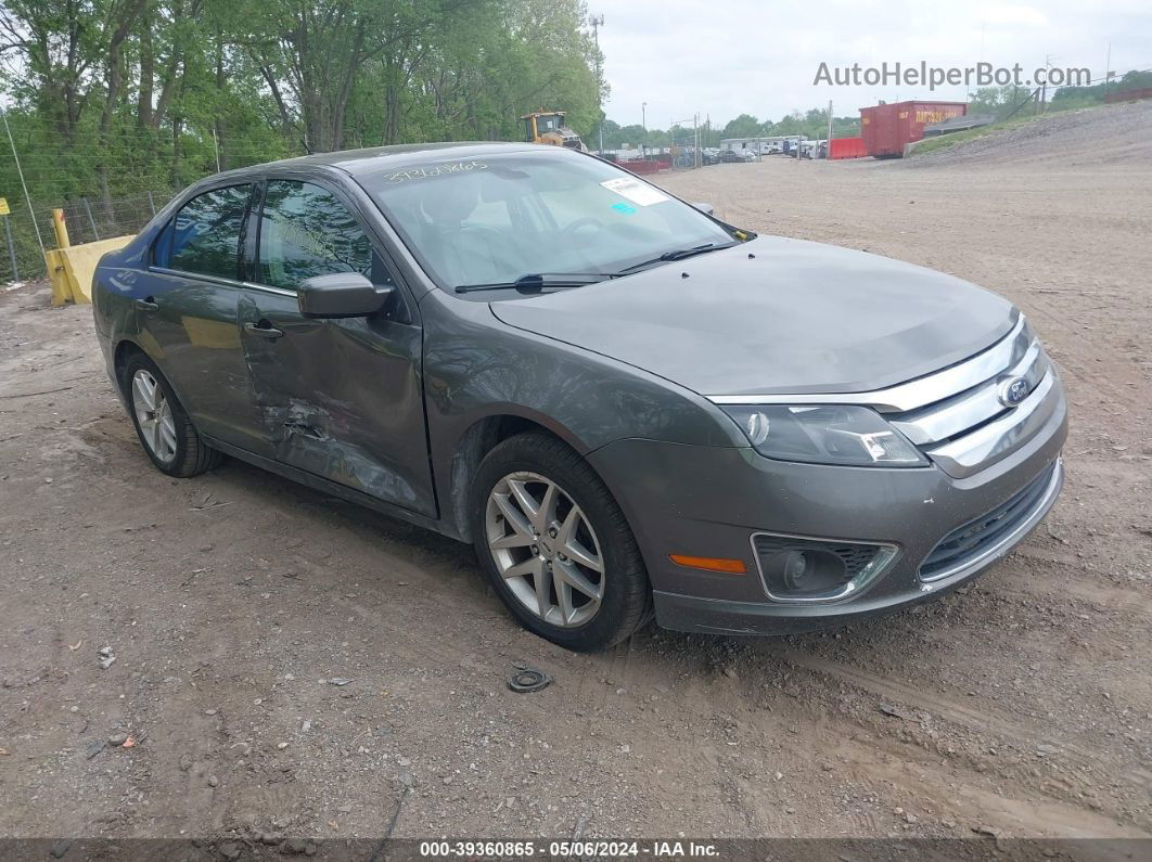 2012 Ford Fusion Sel Gray vin: 3FAHP0JA0CR444561