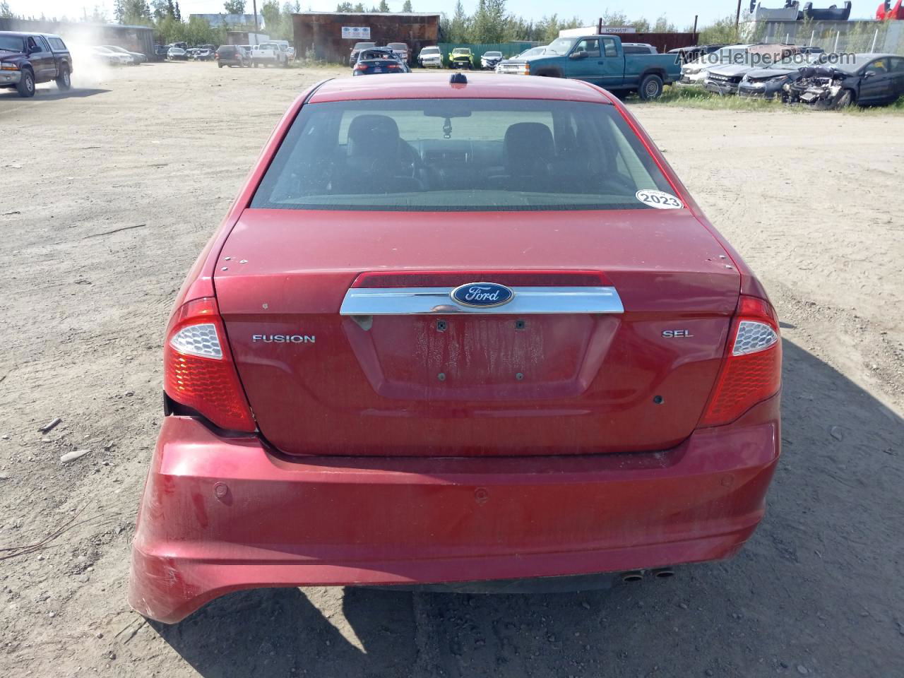 2010 Ford Fusion Sel Red vin: 3FAHP0JA1AR315872