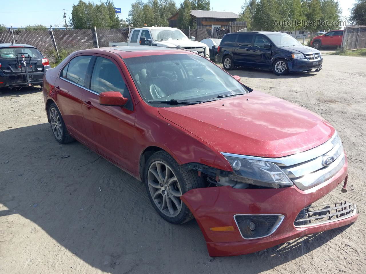 2010 Ford Fusion Sel Красный vin: 3FAHP0JA1AR315872