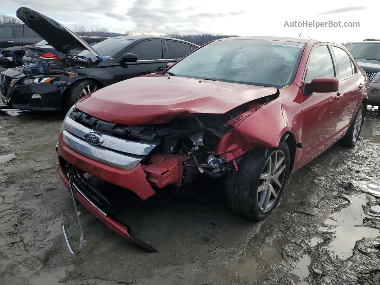 2010 Ford Fusion Sel Red vin: 3FAHP0JA1AR393505