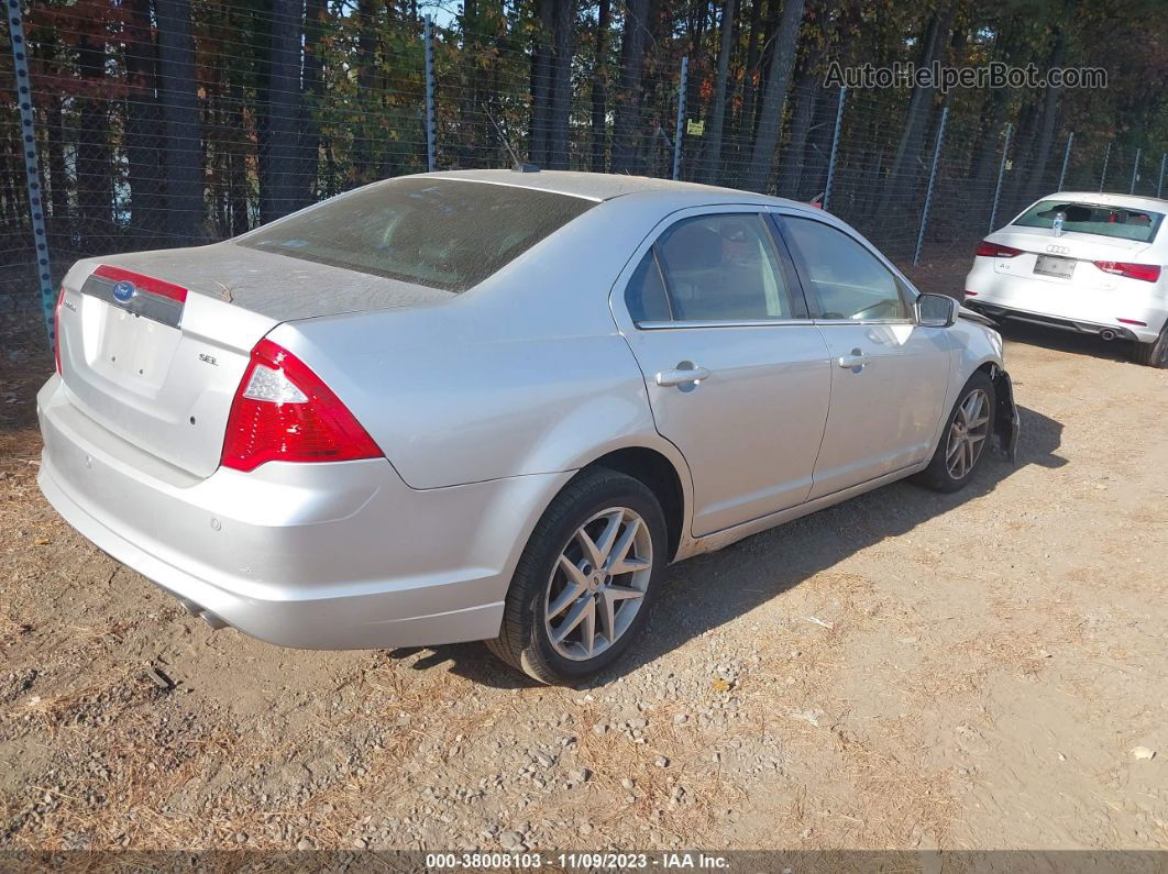 2012 Ford Fusion Sel Silver vin: 3FAHP0JA1CR105775