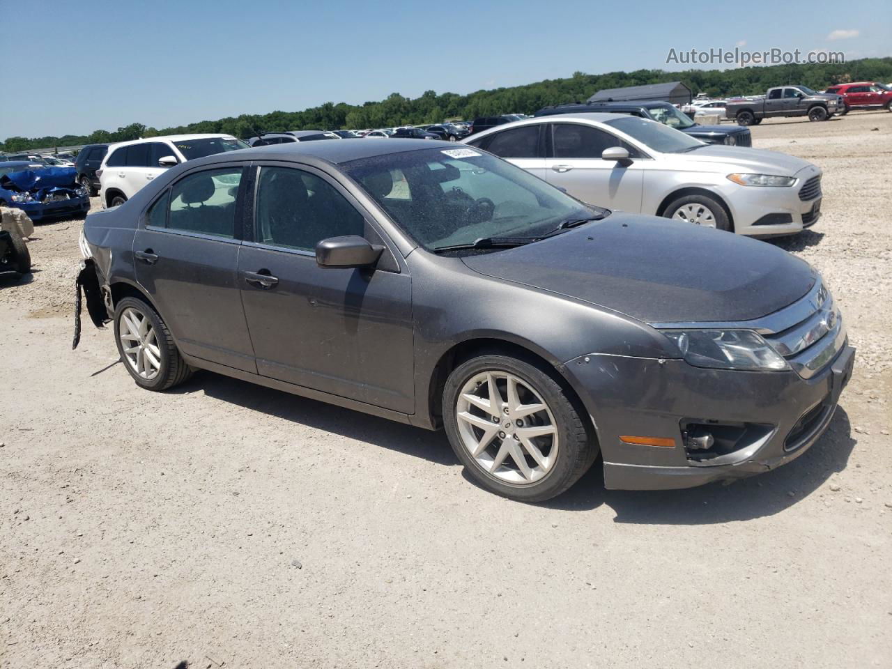 2012 Ford Fusion Sel Gray vin: 3FAHP0JA1CR126030