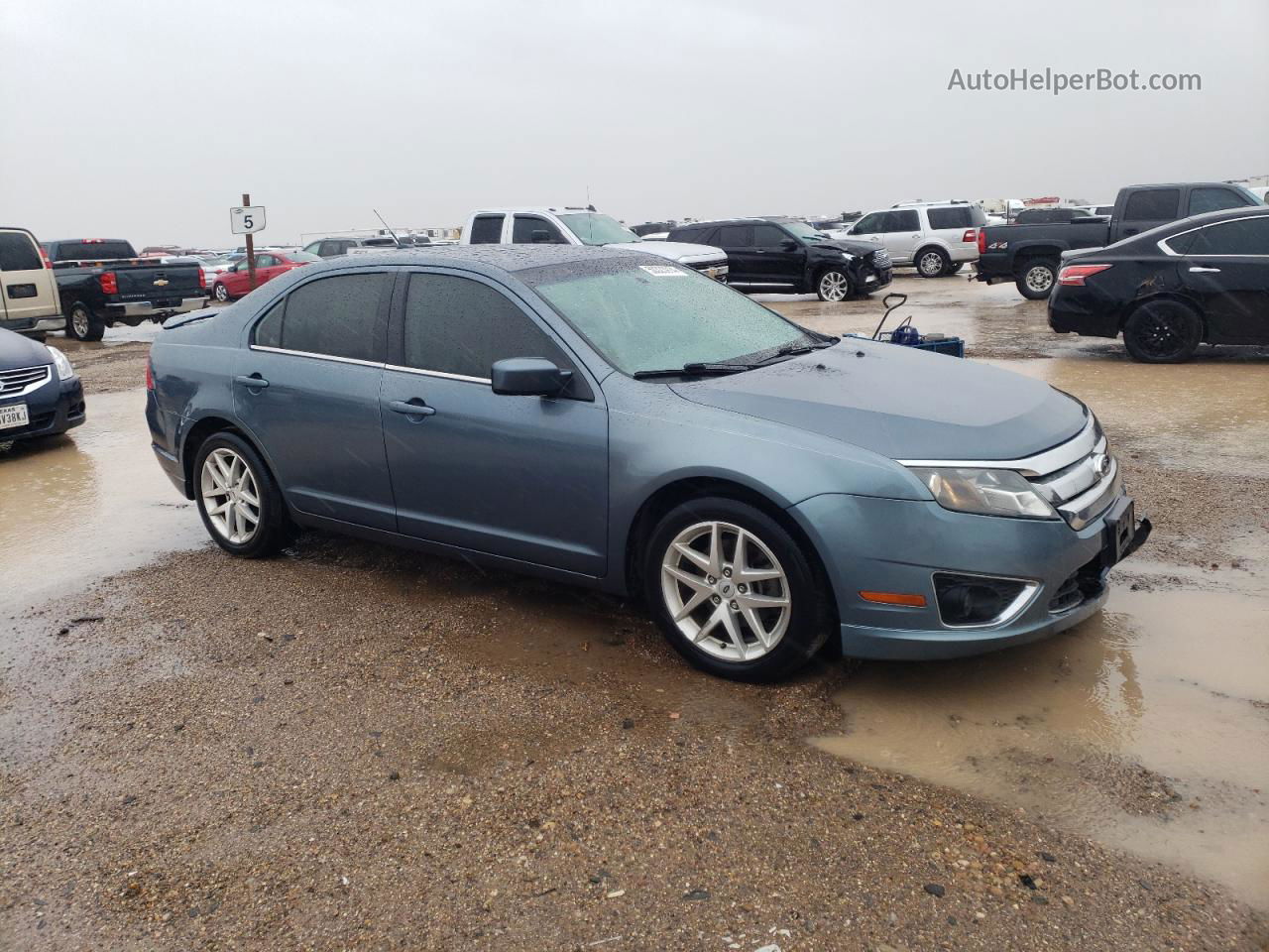 2012 Ford Fusion Sel Blue vin: 3FAHP0JA1CR158525