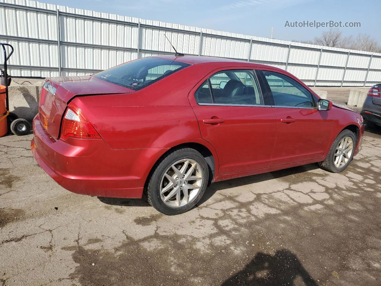 2012 Ford Fusion Sel Red vin: 3FAHP0JA1CR191590