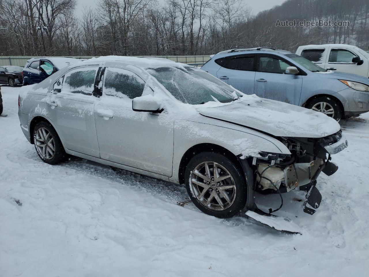 2012 Ford Fusion Sel Silver vin: 3FAHP0JA2CR135982