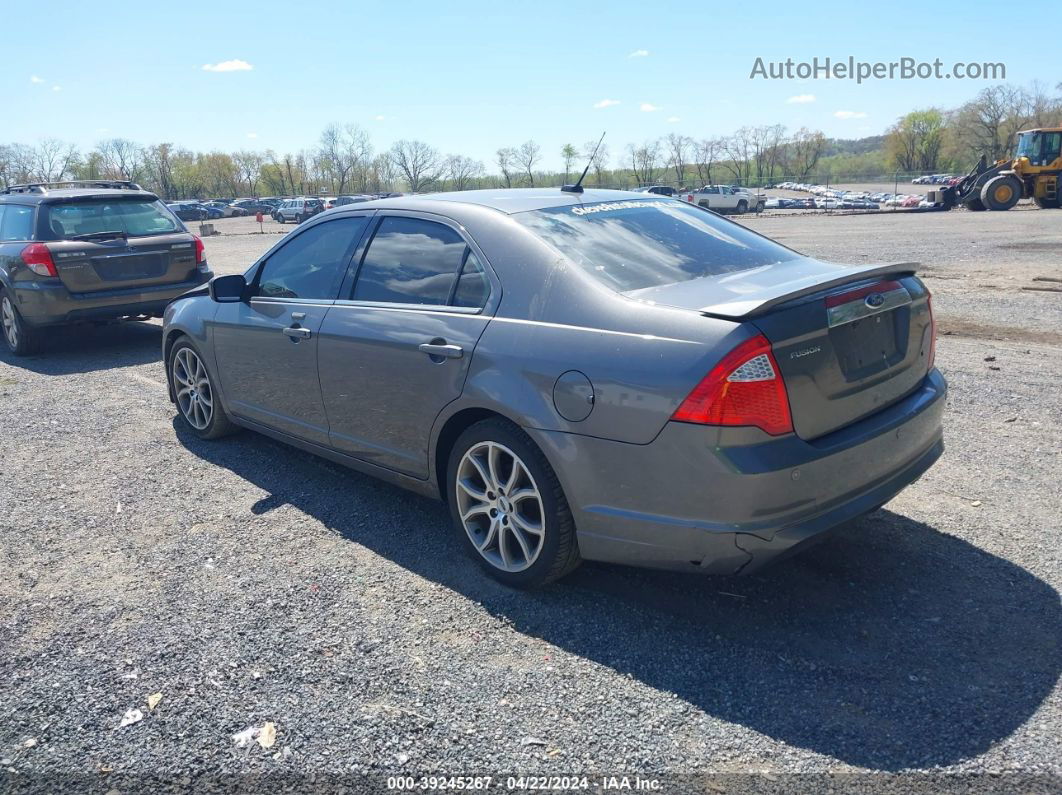 2012 Ford Fusion Sel Gray vin: 3FAHP0JA2CR180260