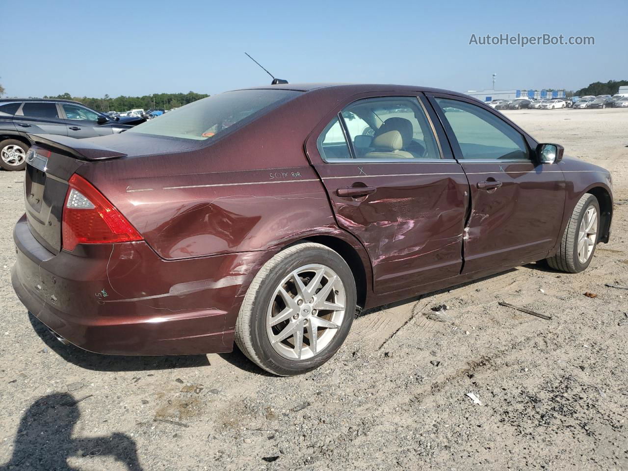 2012 Ford Fusion Sel Бордовый vin: 3FAHP0JA2CR197110