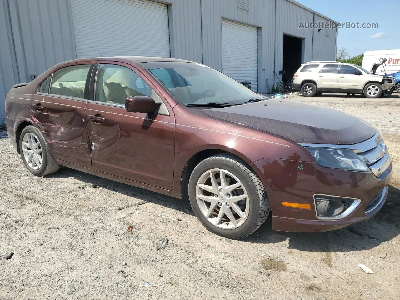 2012 Ford Fusion Sel Burgundy vin: 3FAHP0JA2CR197110