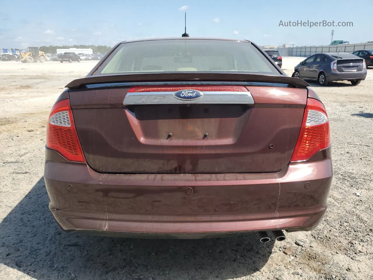 2012 Ford Fusion Sel Burgundy vin: 3FAHP0JA2CR197110