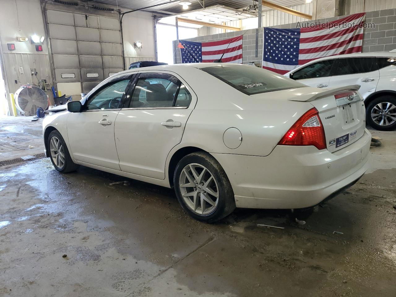 2012 Ford Fusion Sel White vin: 3FAHP0JA2CR348978