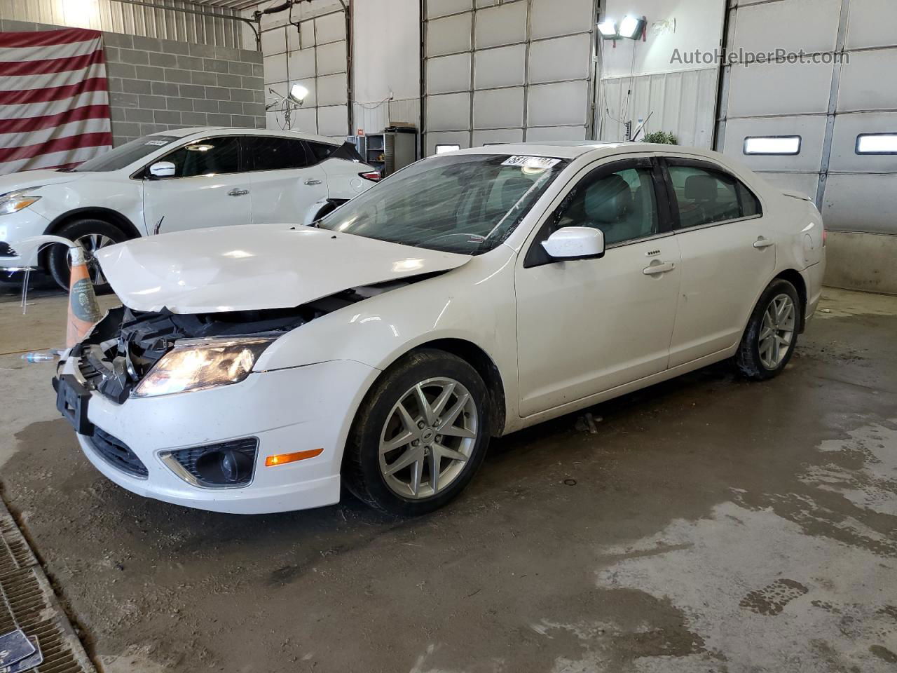 2012 Ford Fusion Sel Белый vin: 3FAHP0JA2CR348978