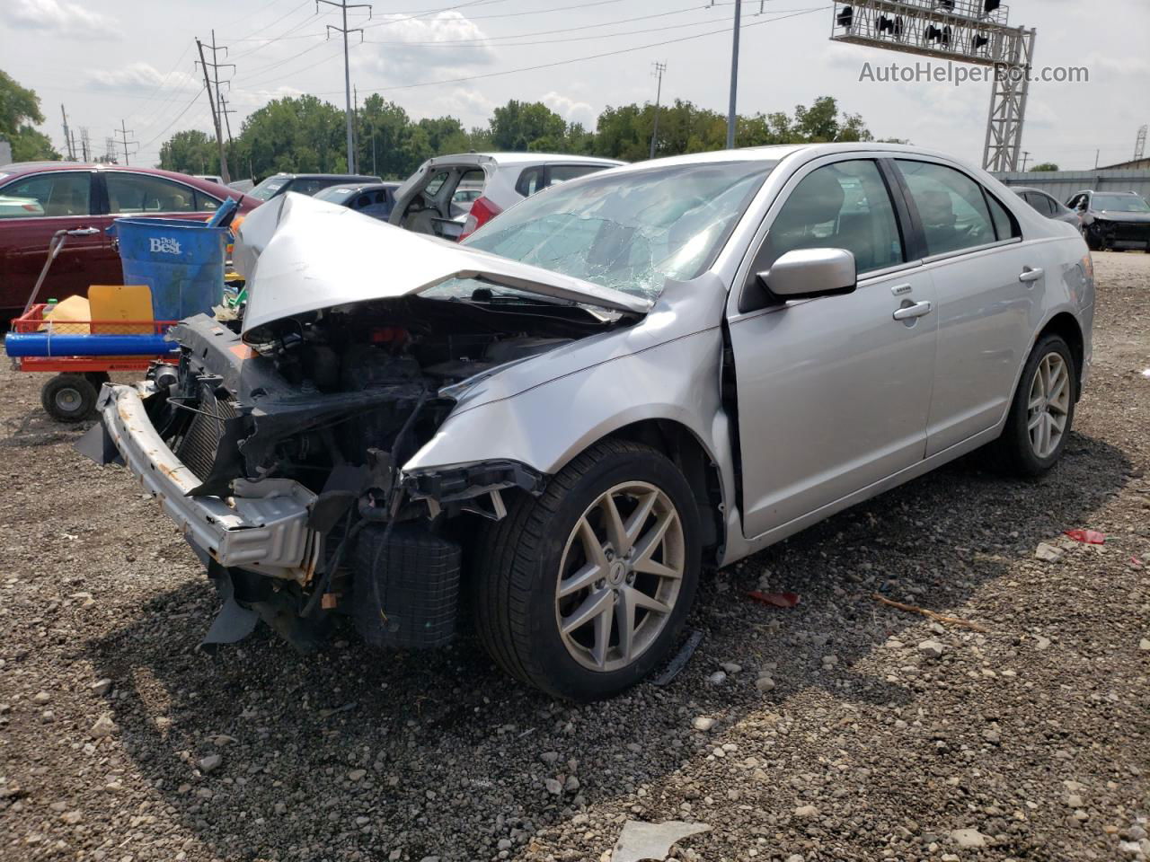 2012 Ford Fusion Sel Silver vin: 3FAHP0JA2CR433965