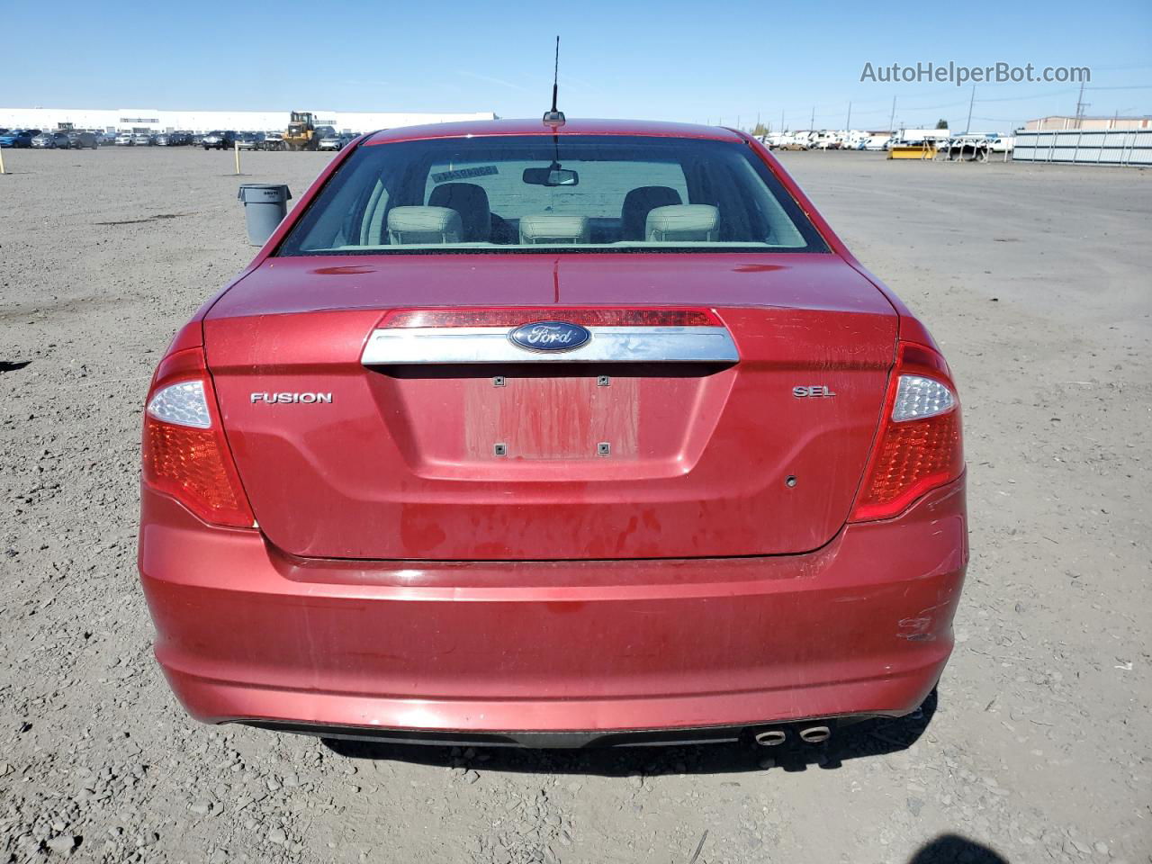 2010 Ford Fusion Sel Red vin: 3FAHP0JA3AR163030