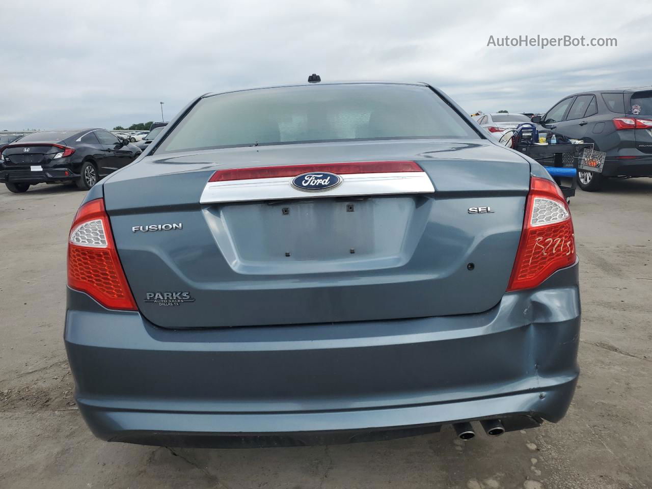 2012 Ford Fusion Sel Blue vin: 3FAHP0JA4CR232312