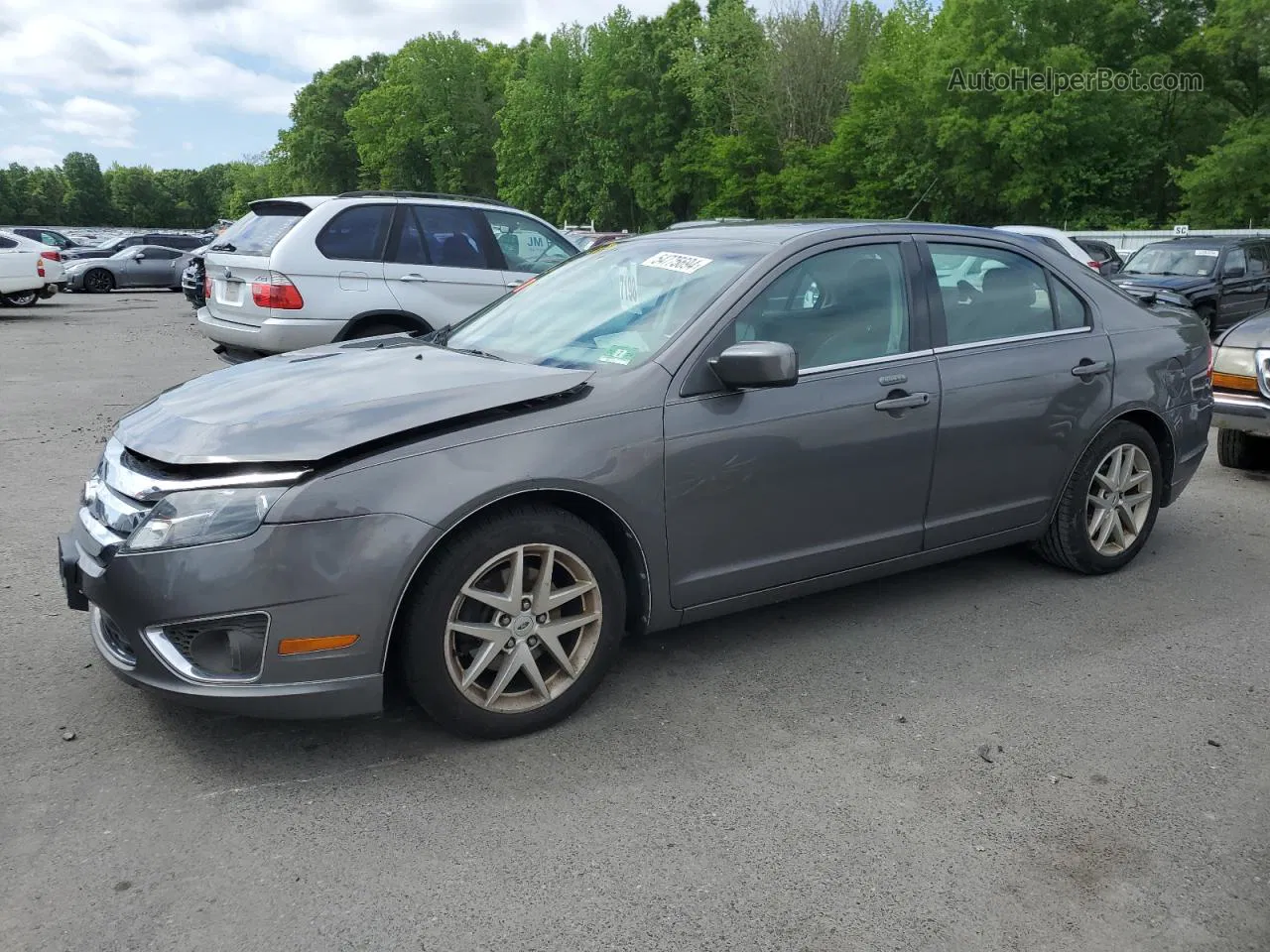 2012 Ford Fusion Sel Серый vin: 3FAHP0JA4CR251152