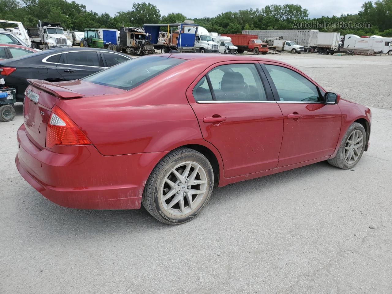 2012 Ford Fusion Sel Maroon vin: 3FAHP0JA4CR281929