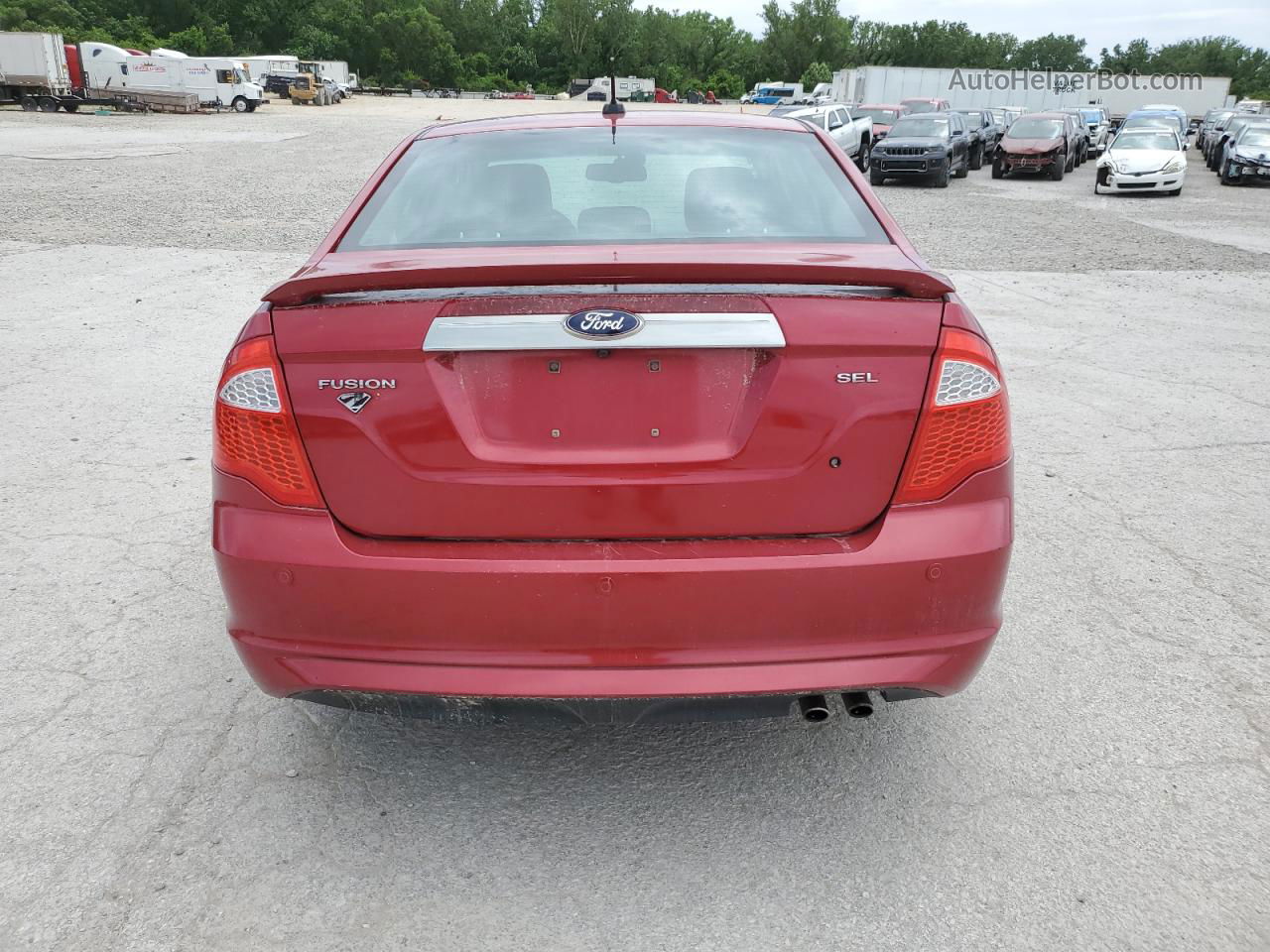 2012 Ford Fusion Sel Maroon vin: 3FAHP0JA4CR281929