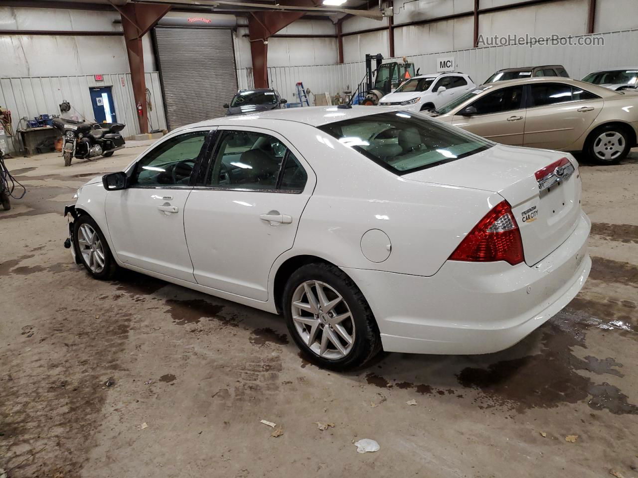 2012 Ford Fusion Sel White vin: 3FAHP0JA4CR434891