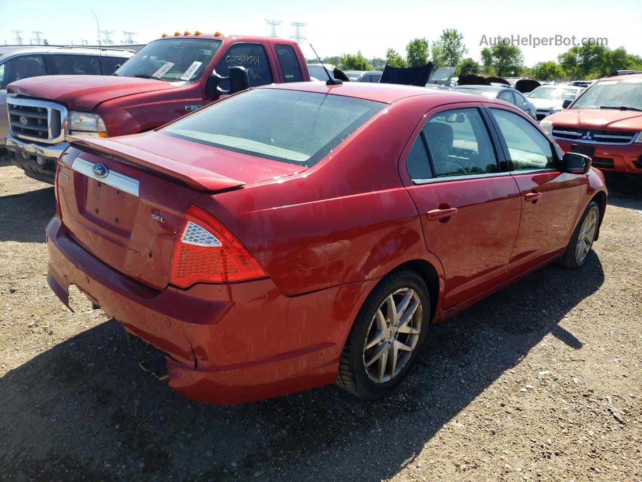 2010 Ford Fusion Sel Red vin: 3FAHP0JA5AR247351