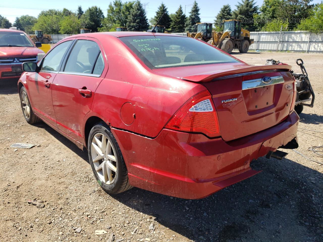 2010 Ford Fusion Sel Red vin: 3FAHP0JA5AR247351