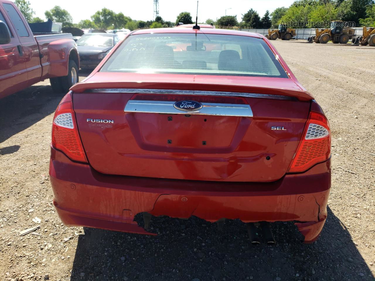 2010 Ford Fusion Sel Red vin: 3FAHP0JA5AR247351