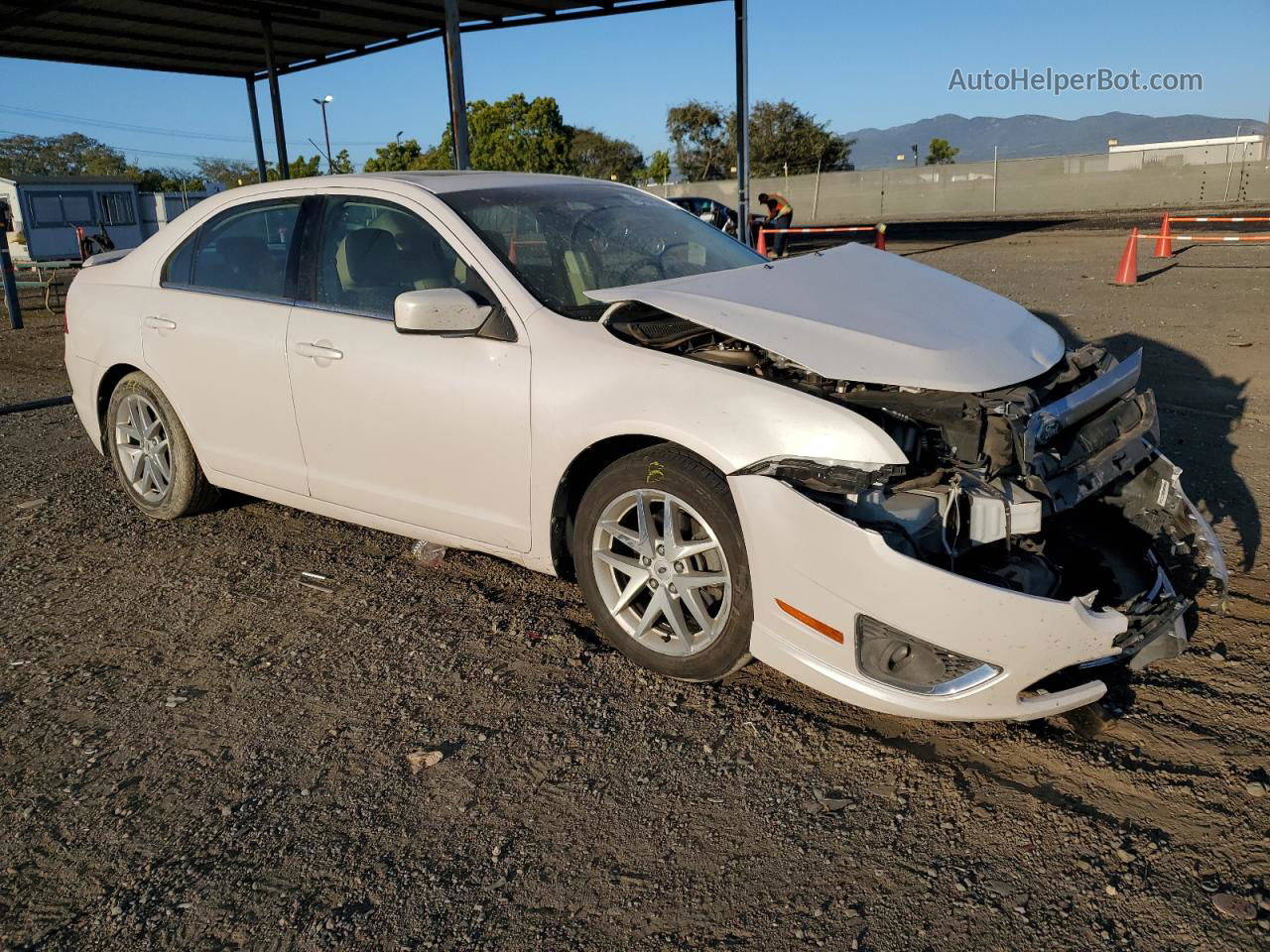 2010 Ford Fusion Sel White vin: 3FAHP0JA5AR340175