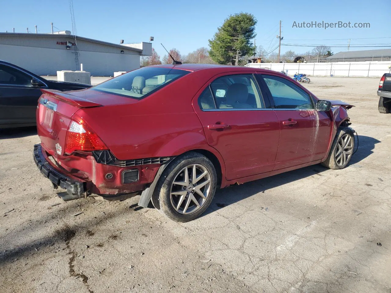 2012 Ford Fusion Sel Red vin: 3FAHP0JA5CR314422