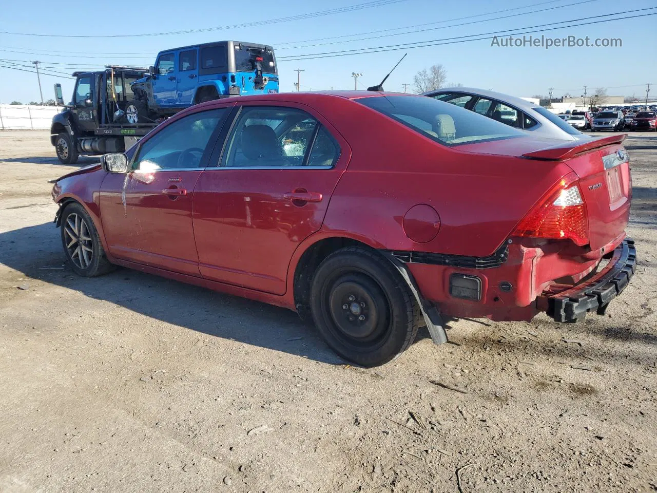 2012 Ford Fusion Sel Red vin: 3FAHP0JA5CR314422