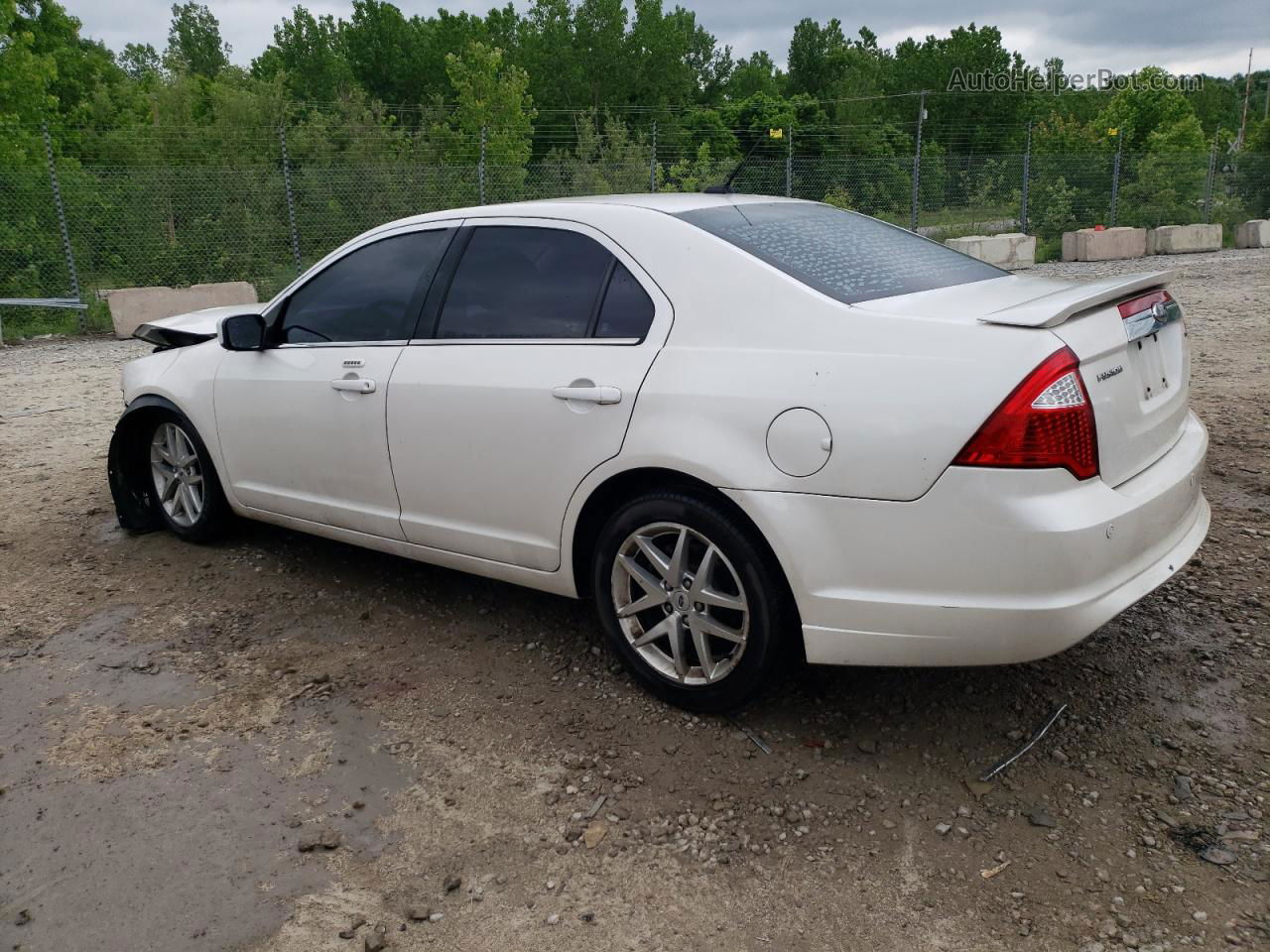 2012 Ford Fusion Sel White vin: 3FAHP0JA5CR392439