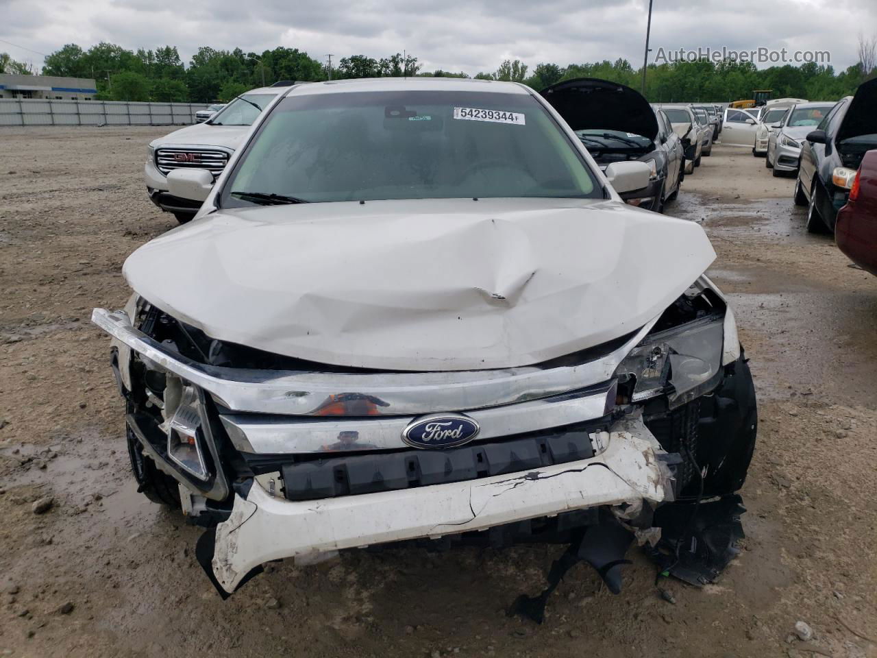 2012 Ford Fusion Sel Белый vin: 3FAHP0JA5CR392439