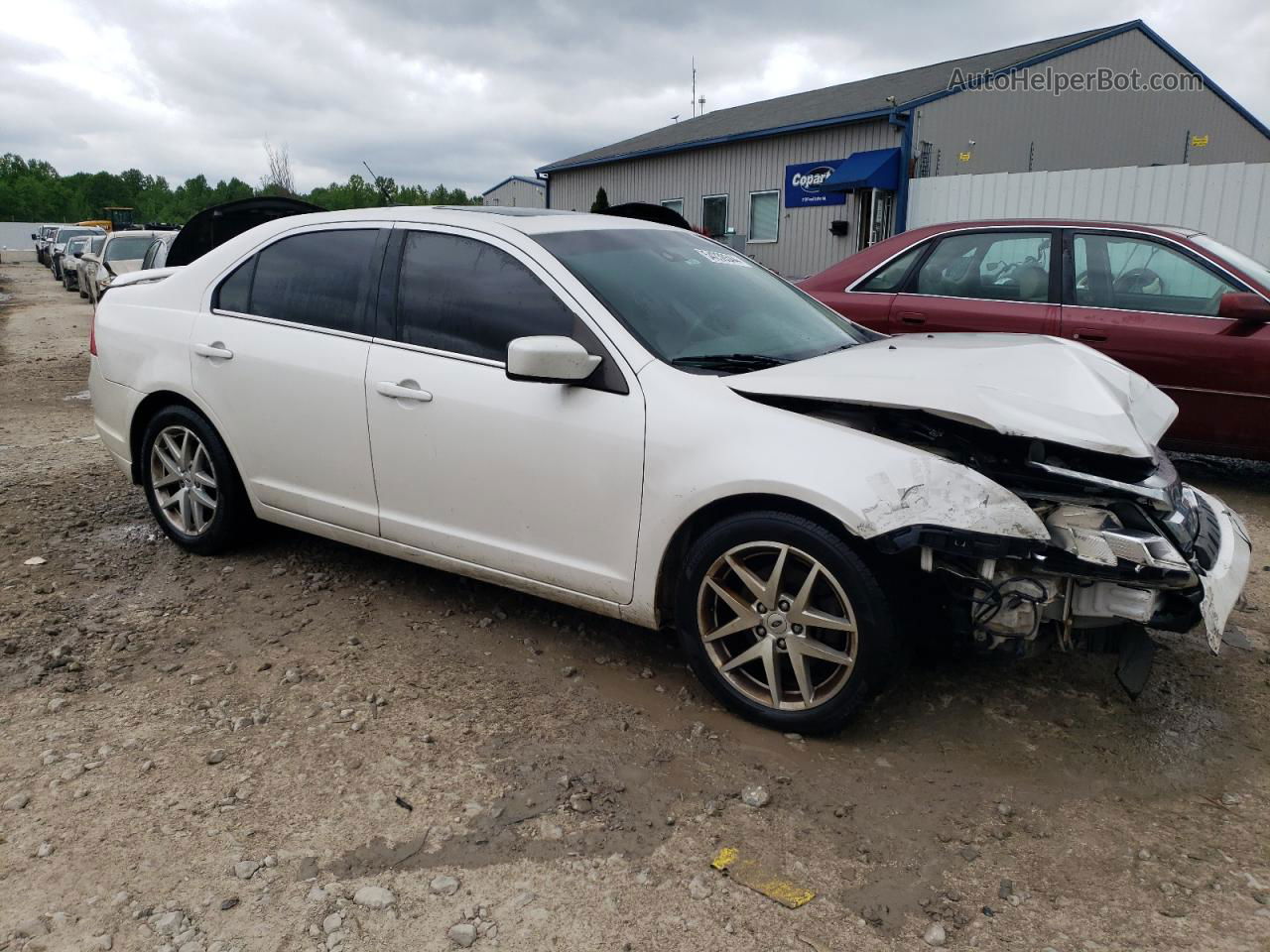 2012 Ford Fusion Sel White vin: 3FAHP0JA5CR392439