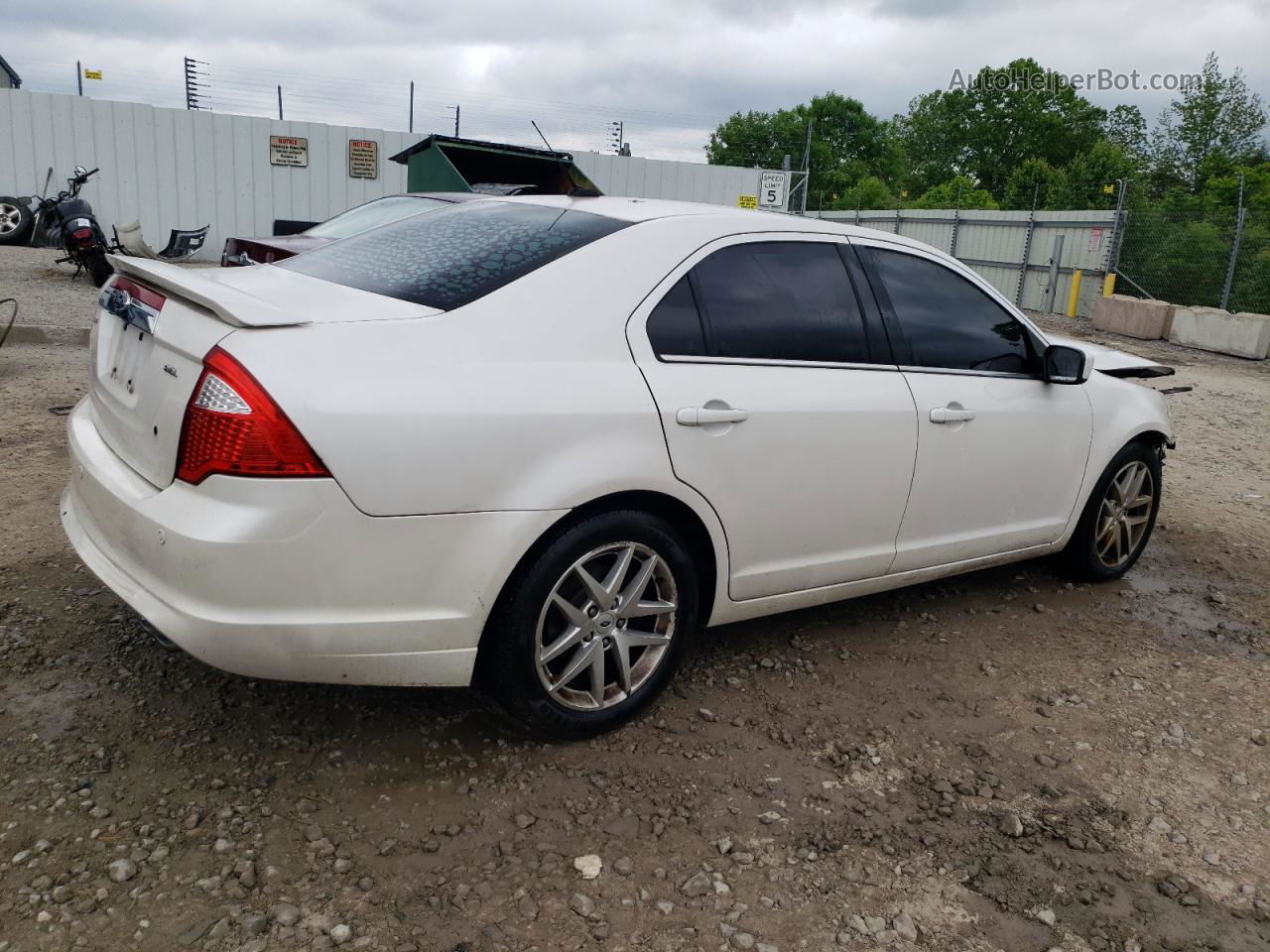 2012 Ford Fusion Sel White vin: 3FAHP0JA5CR392439