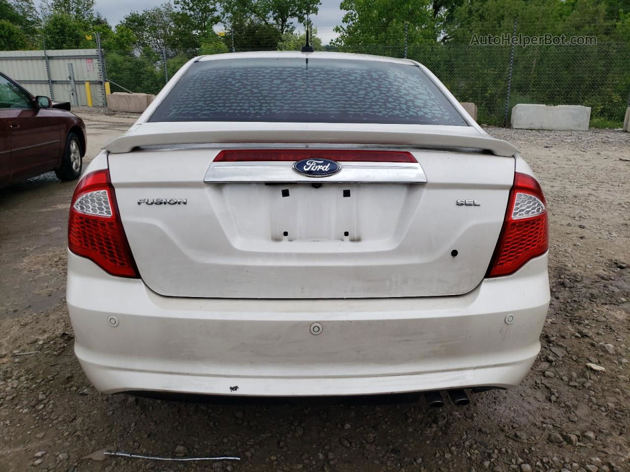 2012 Ford Fusion Sel White vin: 3FAHP0JA5CR392439