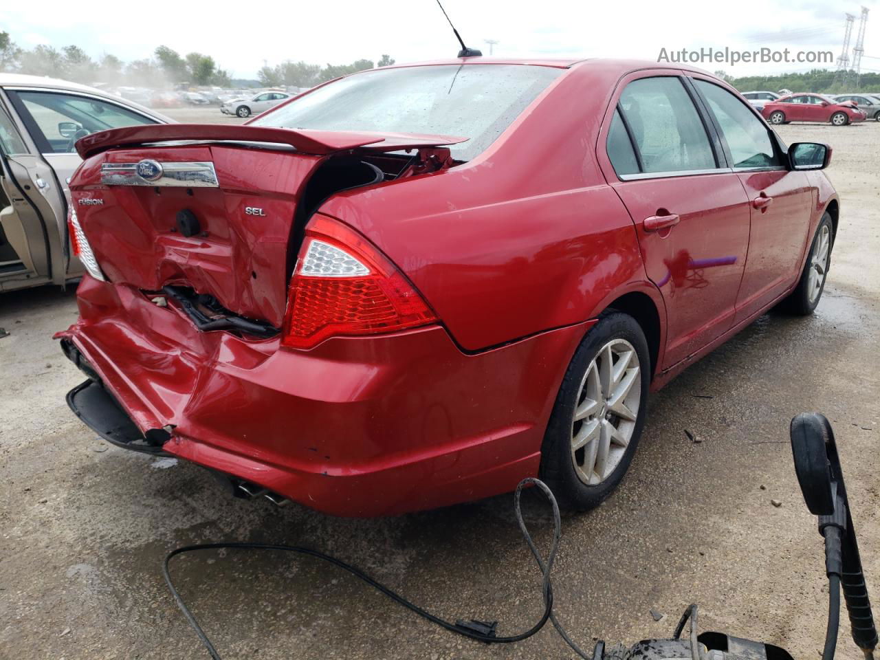 2010 Ford Fusion Sel Burgundy vin: 3FAHP0JA6AR427373