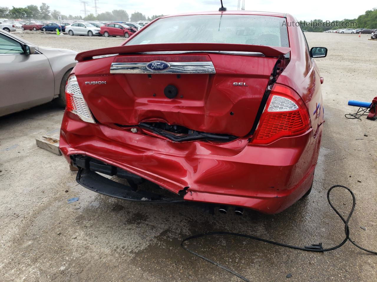 2010 Ford Fusion Sel Burgundy vin: 3FAHP0JA6AR427373