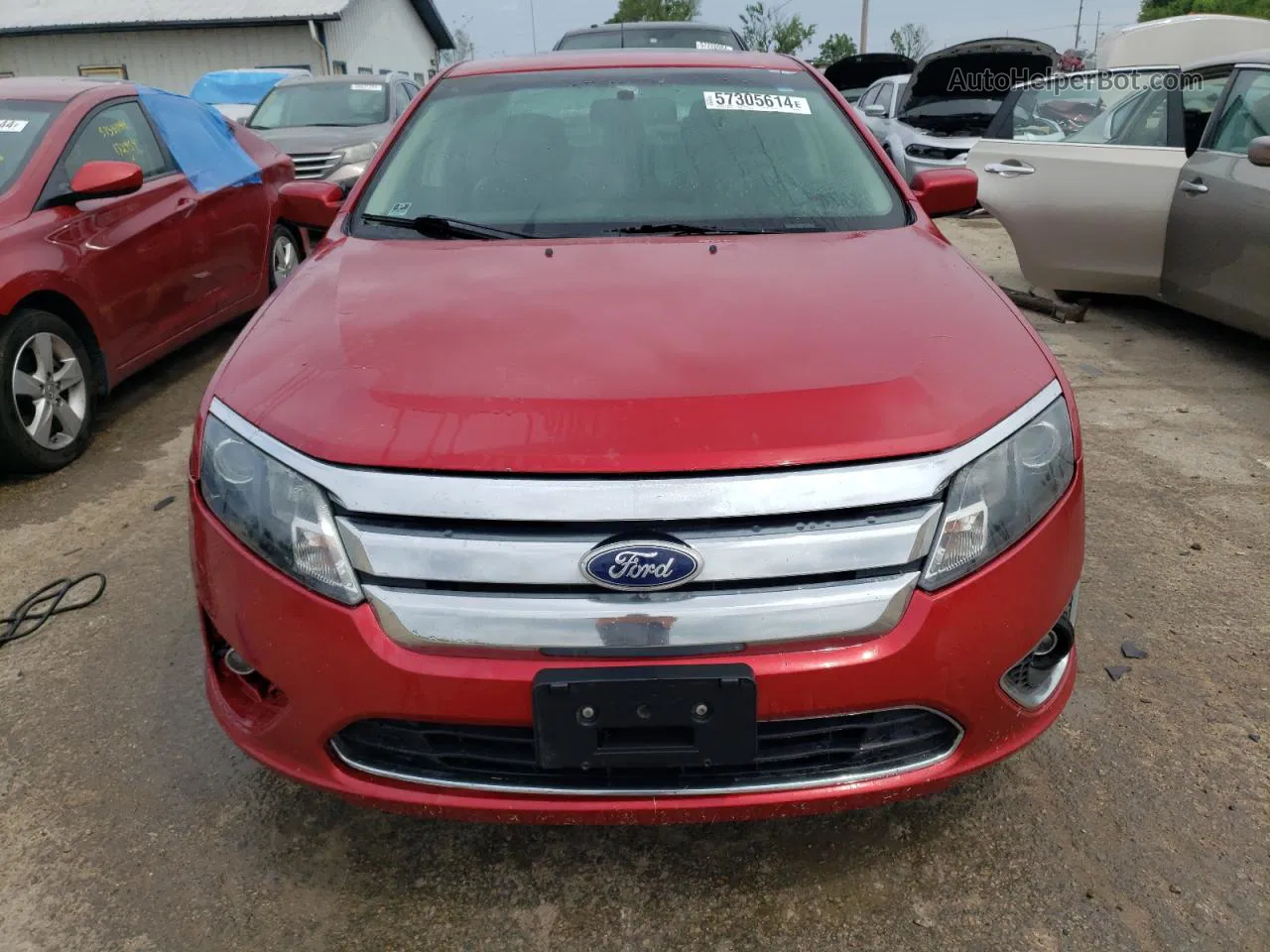 2010 Ford Fusion Sel Burgundy vin: 3FAHP0JA6AR427373