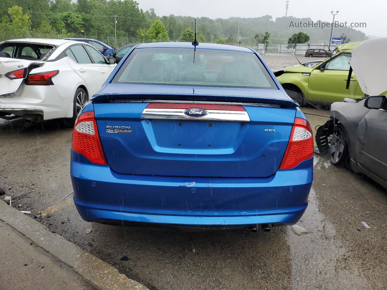 2012 Ford Fusion Sel Blue vin: 3FAHP0JA6CR135872