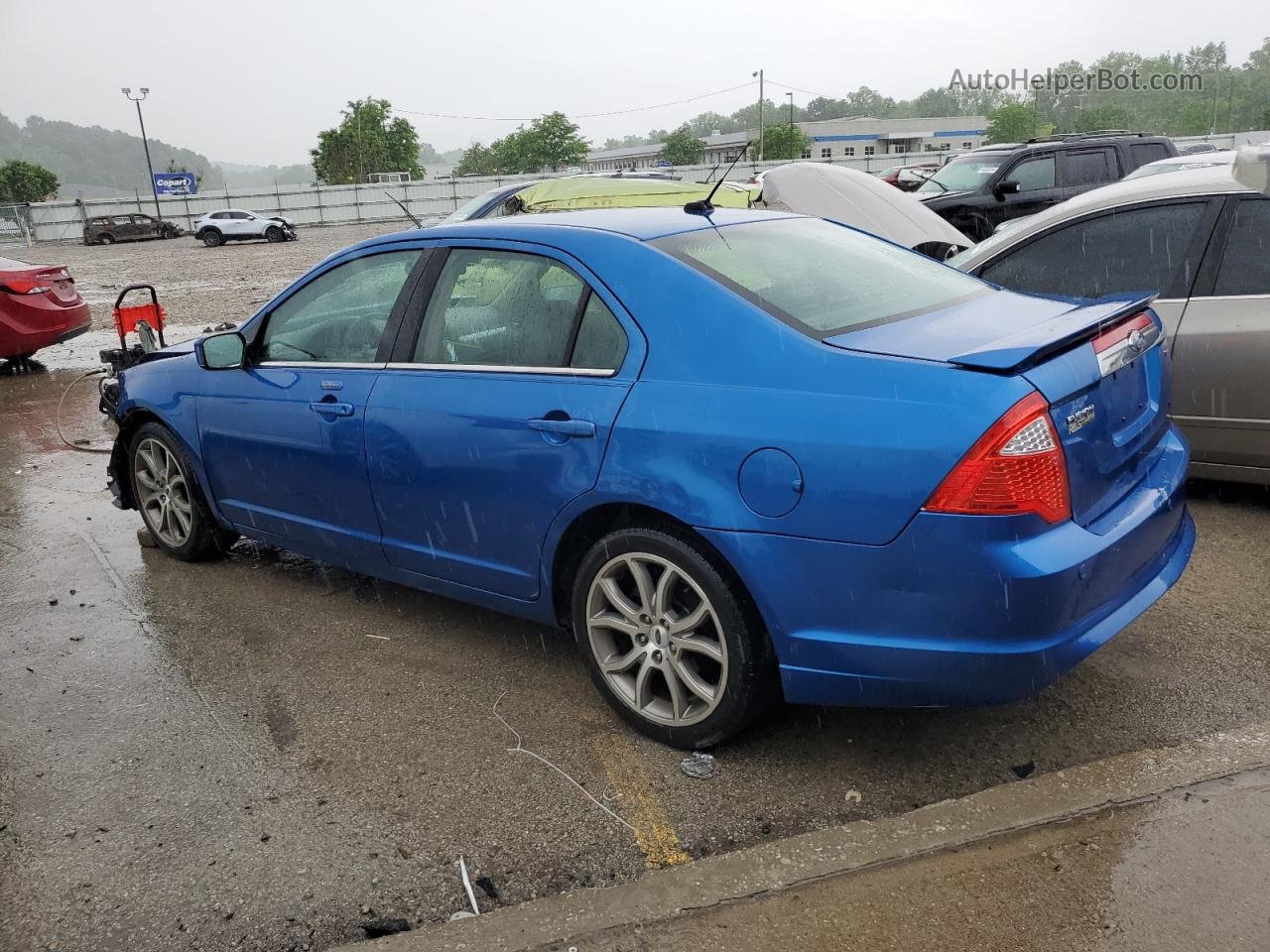 2012 Ford Fusion Sel Blue vin: 3FAHP0JA6CR135872