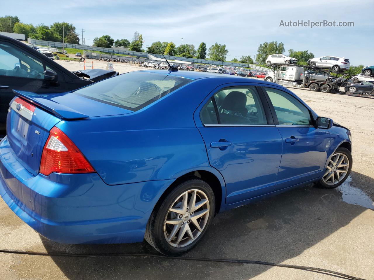 2012 Ford Fusion Sel Blue vin: 3FAHP0JA6CR181220