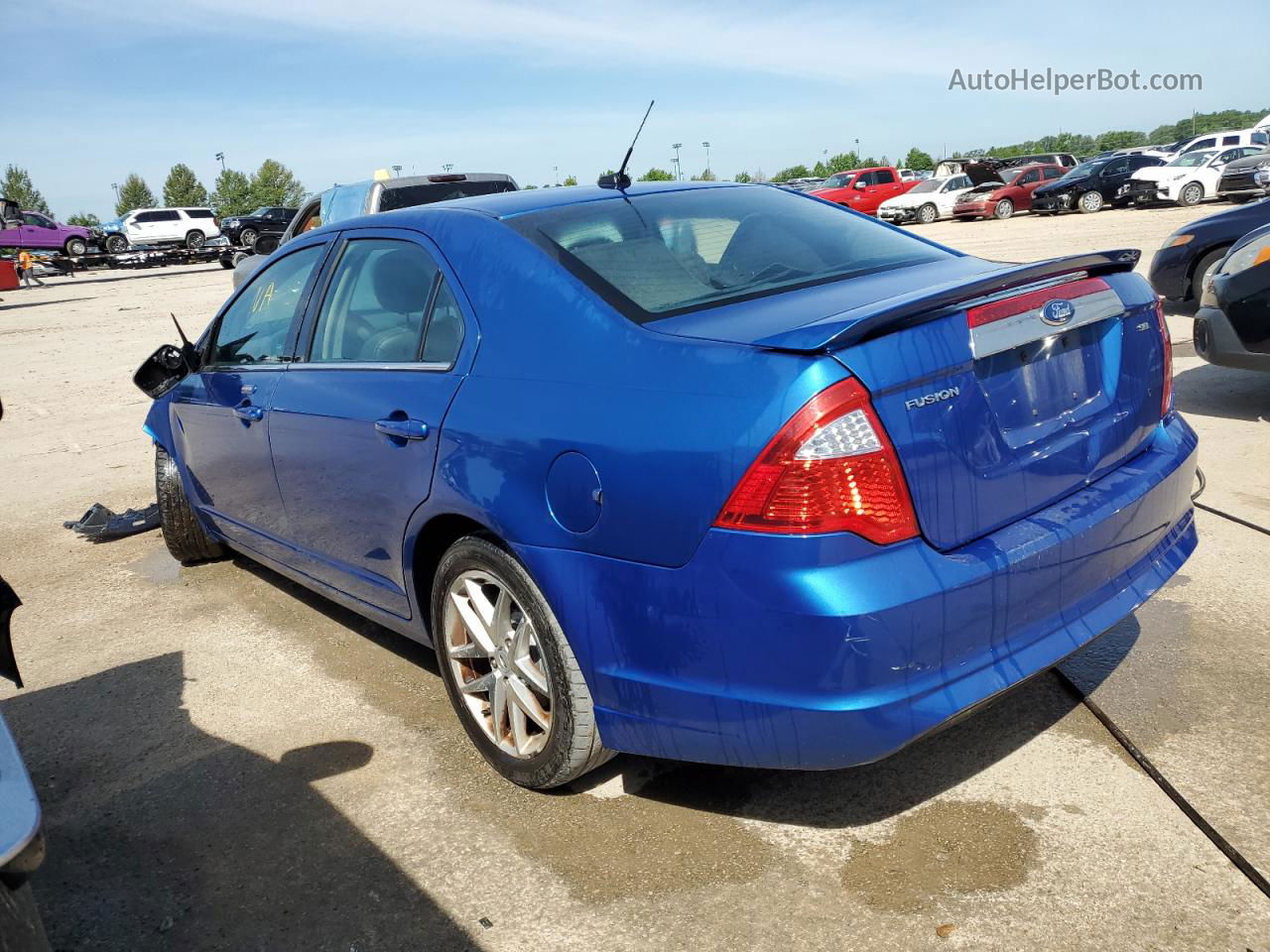 2012 Ford Fusion Sel Blue vin: 3FAHP0JA6CR181220