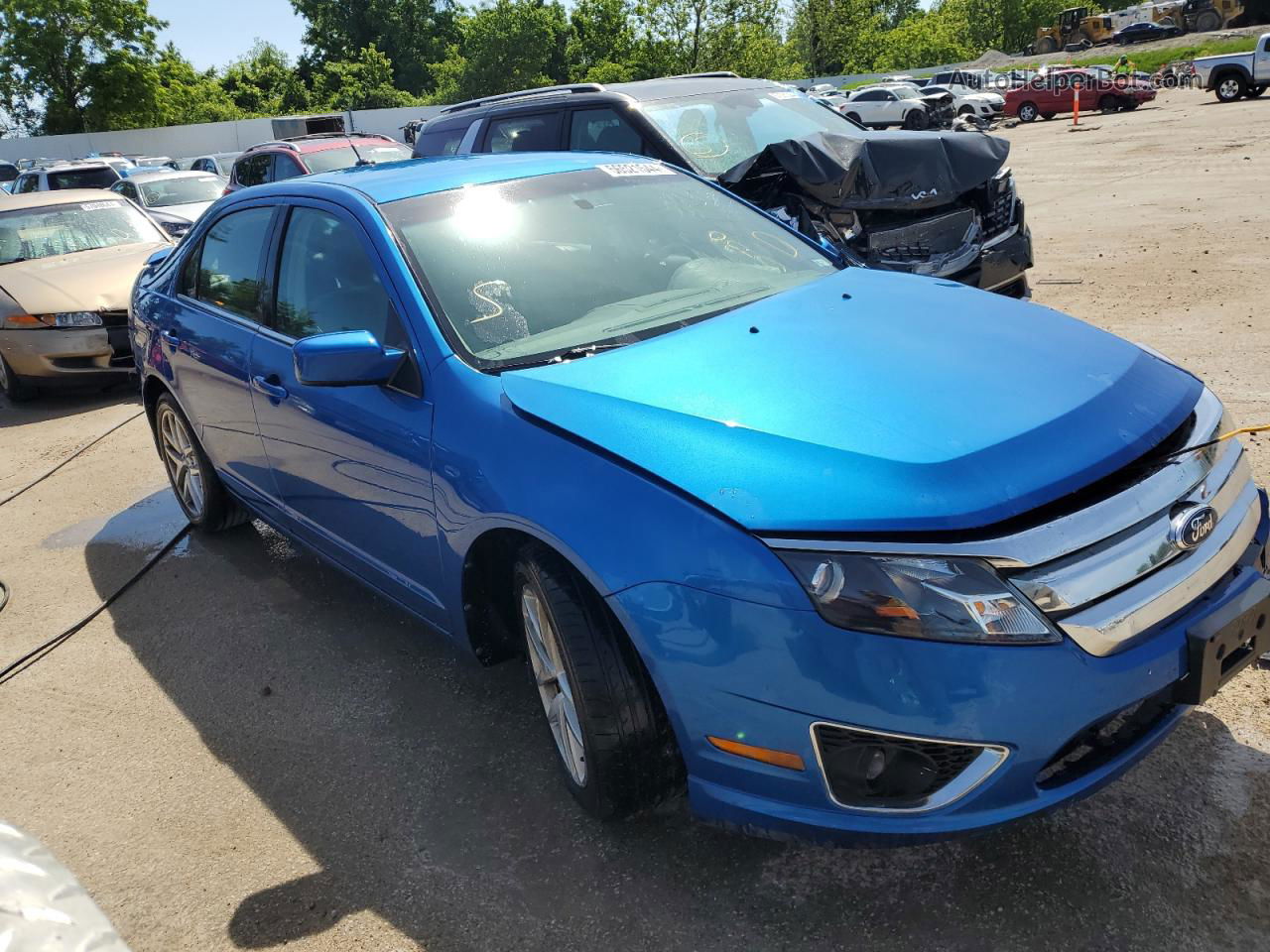 2012 Ford Fusion Sel Blue vin: 3FAHP0JA6CR181220